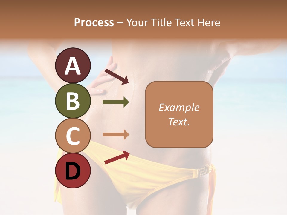 Sky Woman Single PowerPoint Template