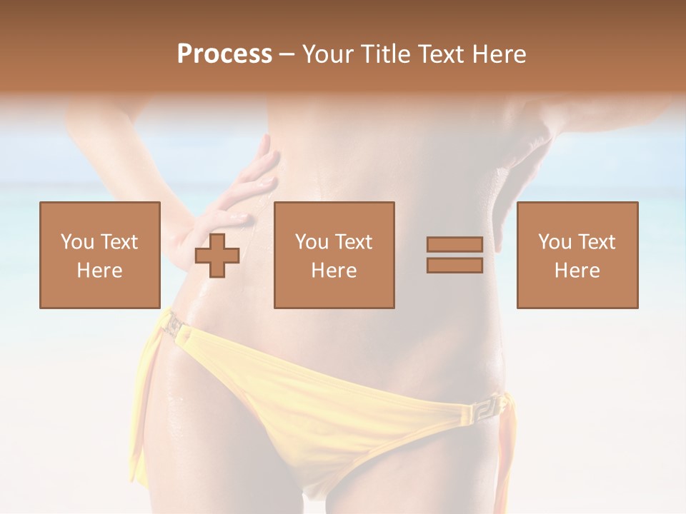 Sky Woman Single PowerPoint Template