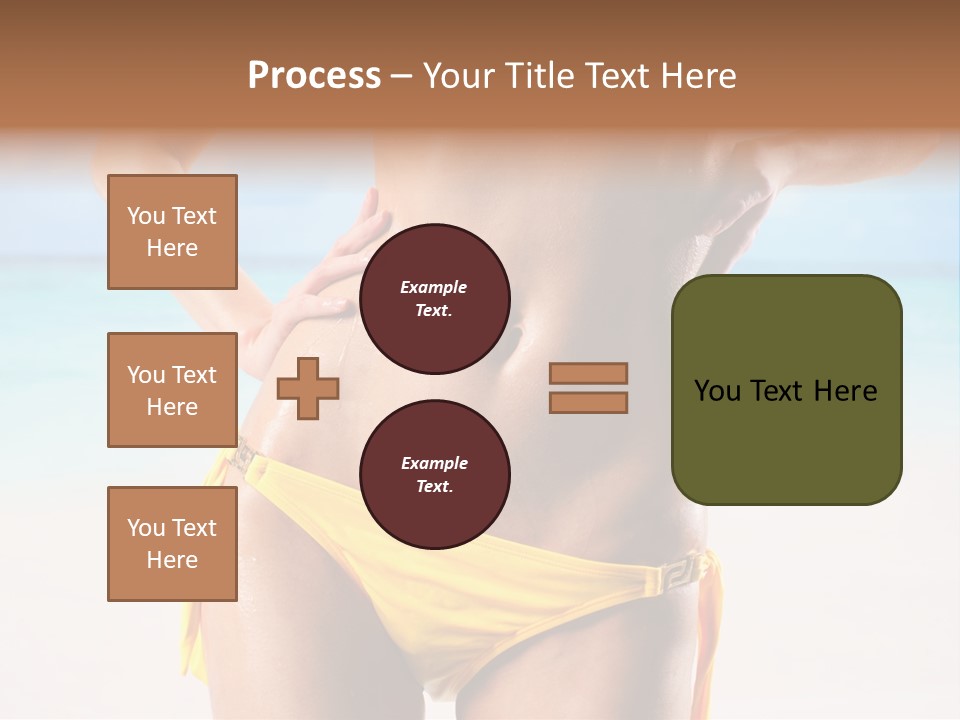 Sky Woman Single PowerPoint Template