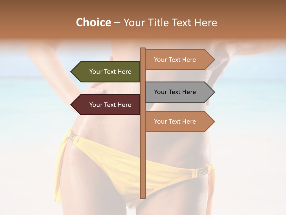 Sky Woman Single PowerPoint Template