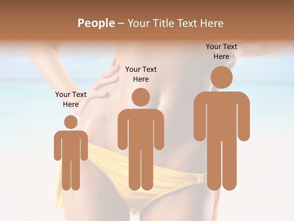 Sky Woman Single PowerPoint Template