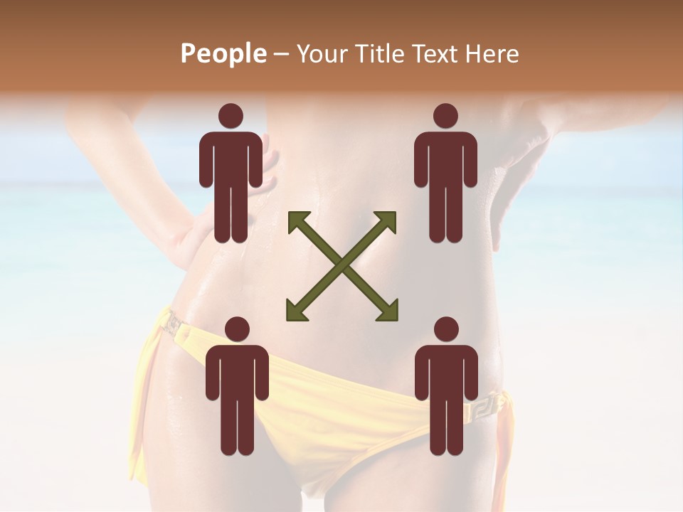 Sky Woman Single PowerPoint Template