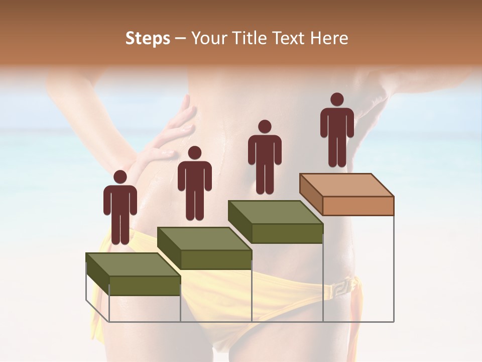 Sky Woman Single PowerPoint Template