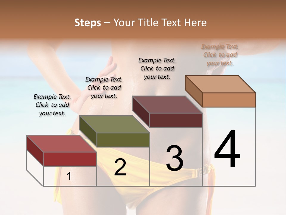 Sky Woman Single PowerPoint Template