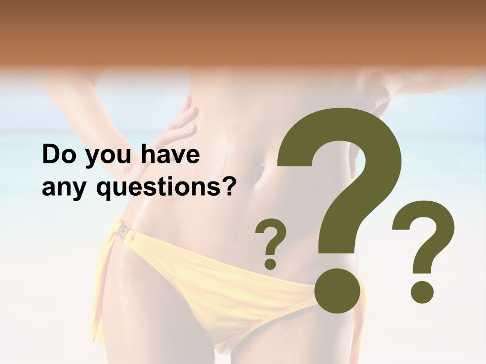 Sky Woman Single PowerPoint Template