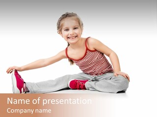 Kid People Gymnastic PowerPoint Template