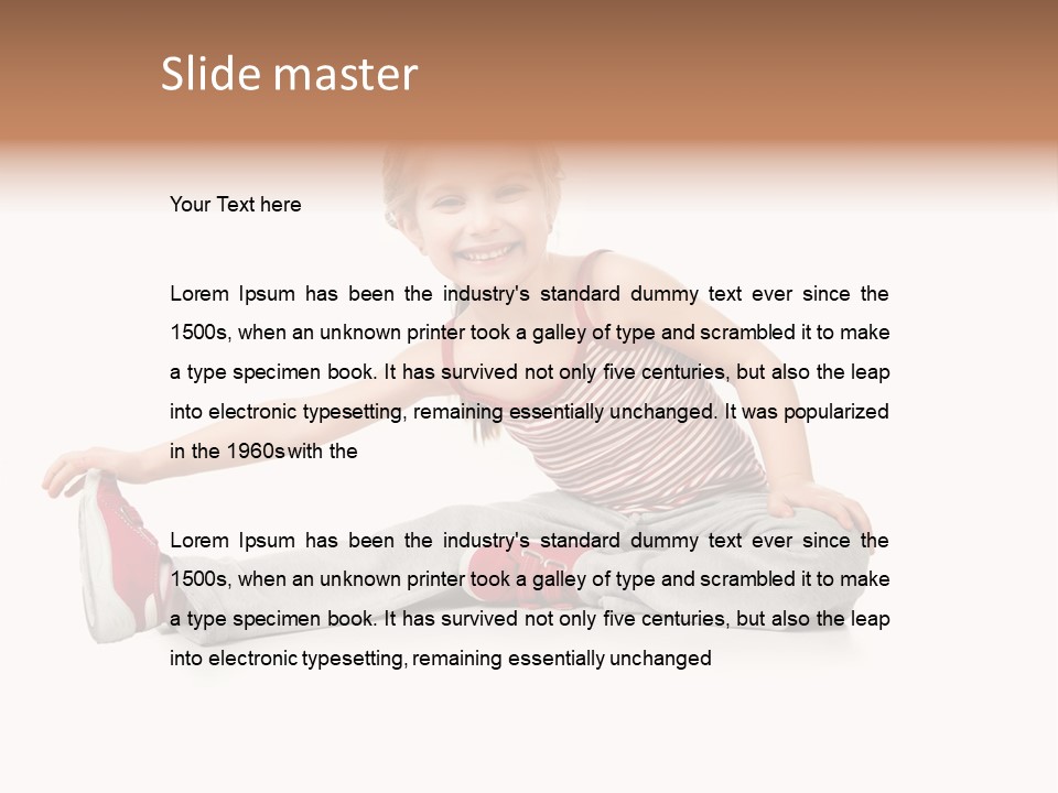 Kid People Gymnastic PowerPoint Template