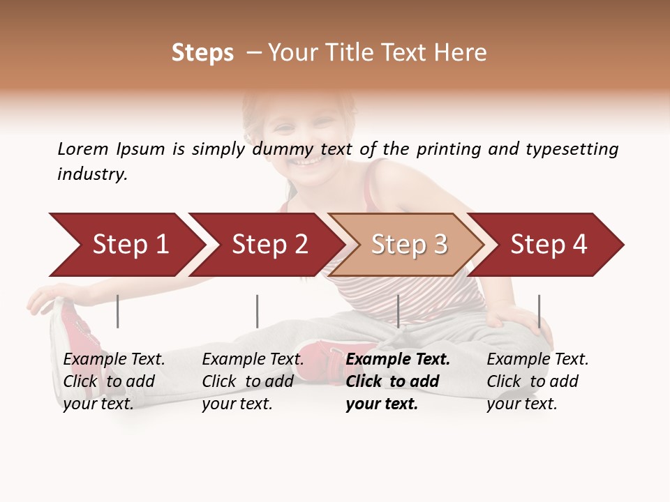 Kid People Gymnastic PowerPoint Template