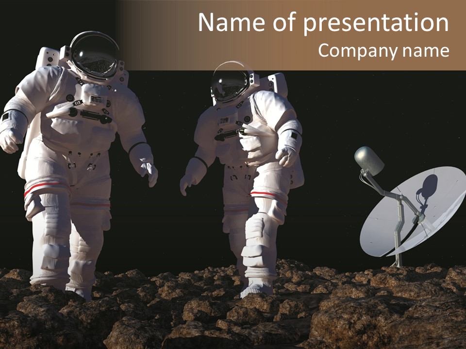 Galaxy Missile Exploration PowerPoint Template