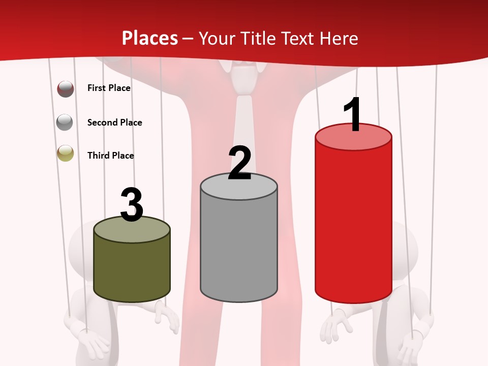 Controlling White Rope PowerPoint Template