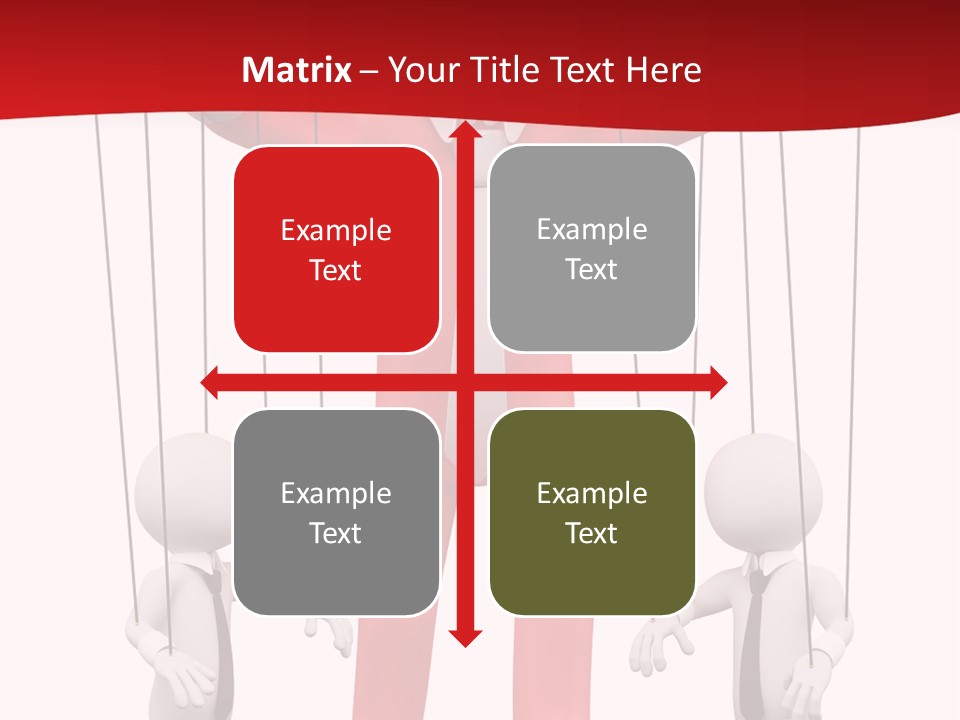 Controlling White Rope PowerPoint Template