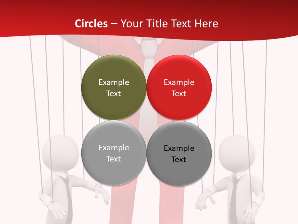 Controlling White Rope PowerPoint Template