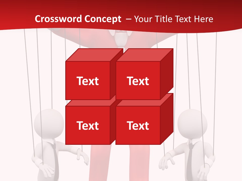 Controlling White Rope PowerPoint Template