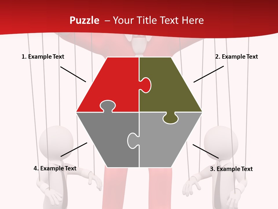 Controlling White Rope PowerPoint Template