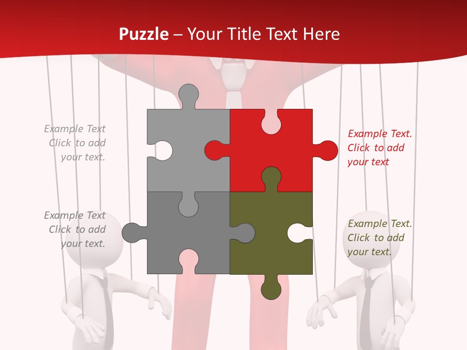 Controlling White Rope PowerPoint Template