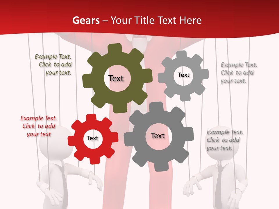 Controlling White Rope PowerPoint Template