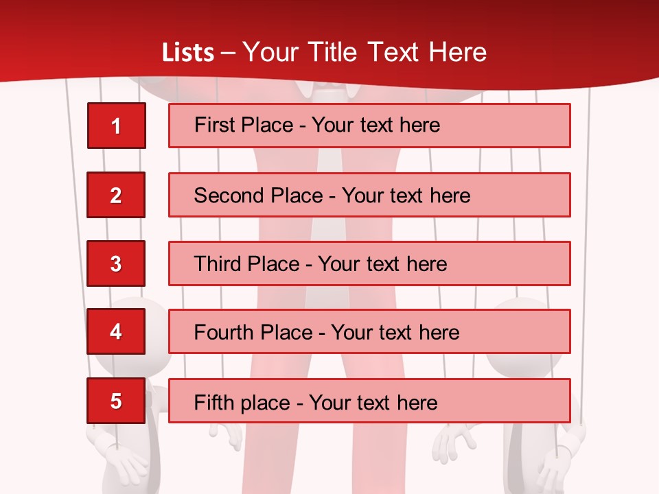 Controlling White Rope PowerPoint Template