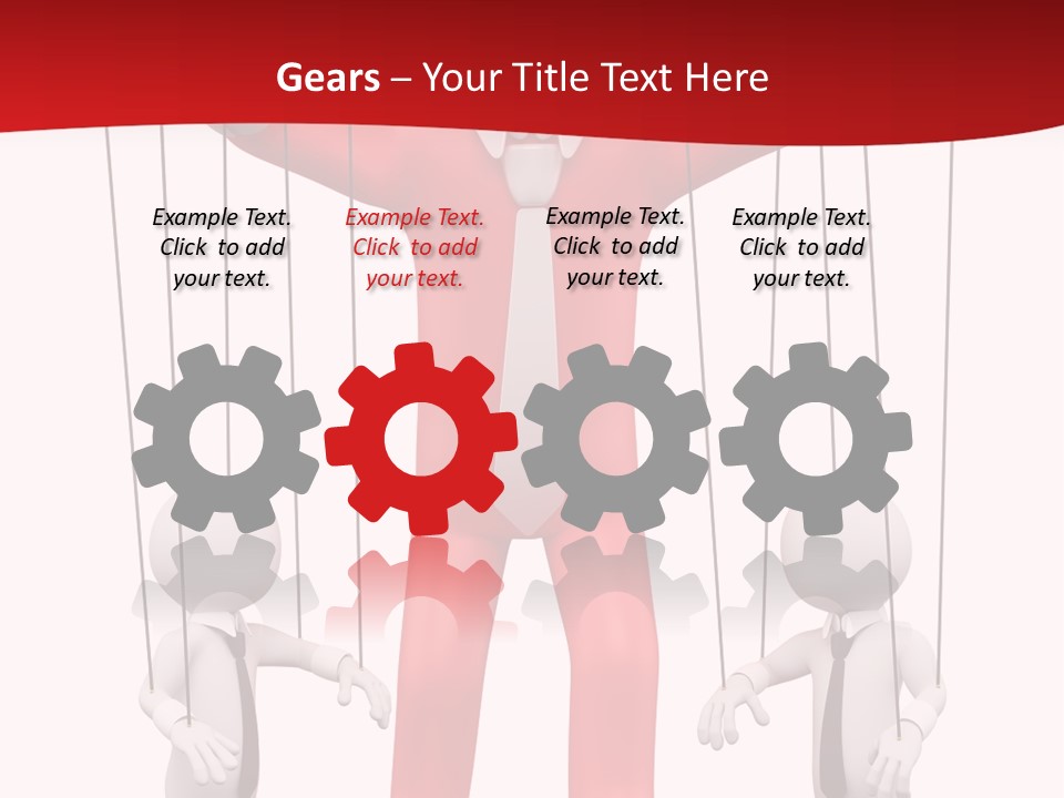 Controlling White Rope PowerPoint Template