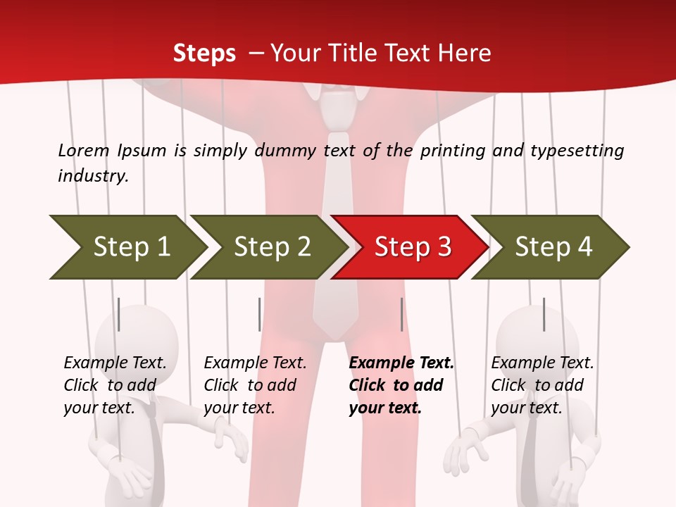 Controlling White Rope PowerPoint Template