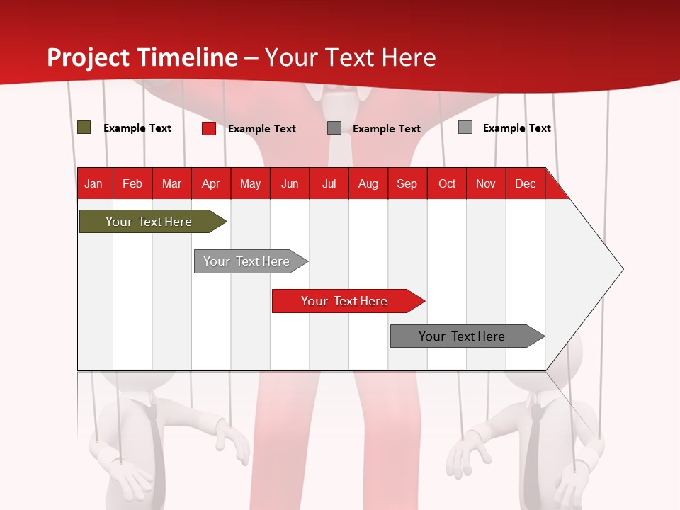 Controlling White Rope PowerPoint Template