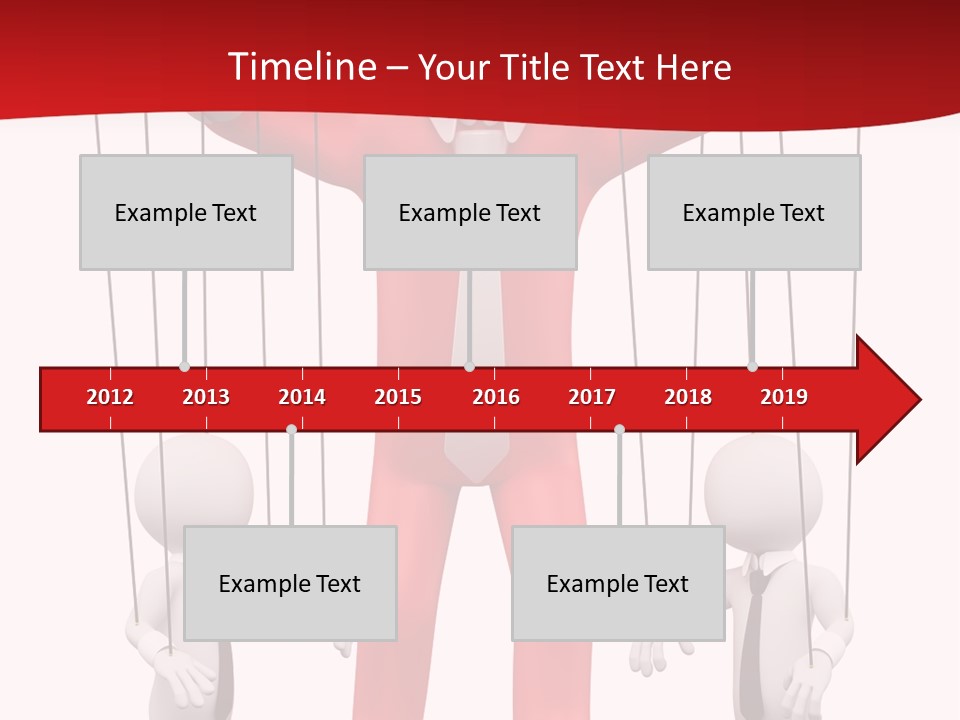 Controlling White Rope PowerPoint Template