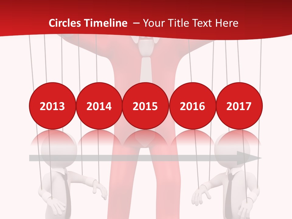 Controlling White Rope PowerPoint Template