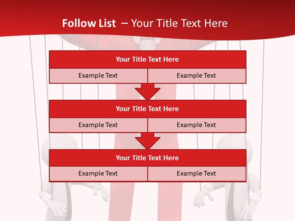 Controlling White Rope PowerPoint Template