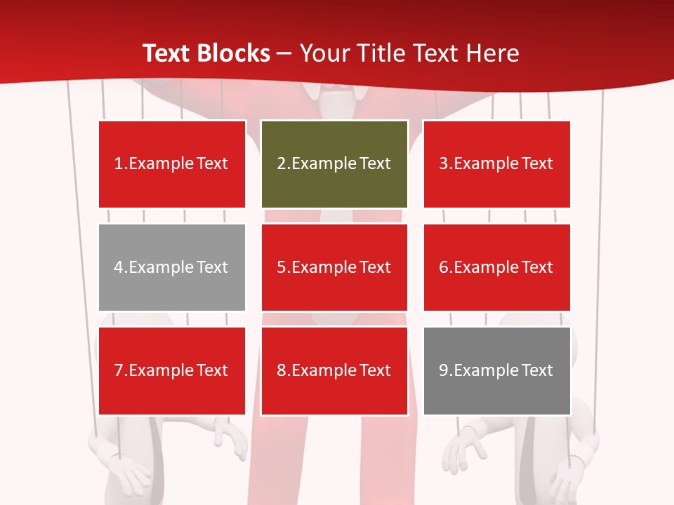 Controlling White Rope PowerPoint Template