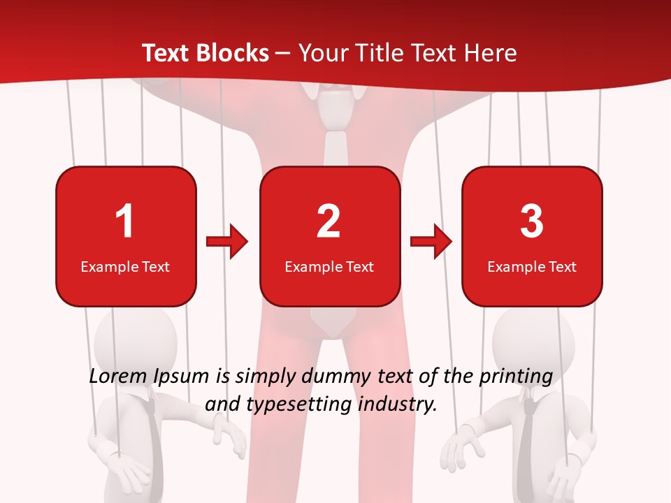 Controlling White Rope PowerPoint Template