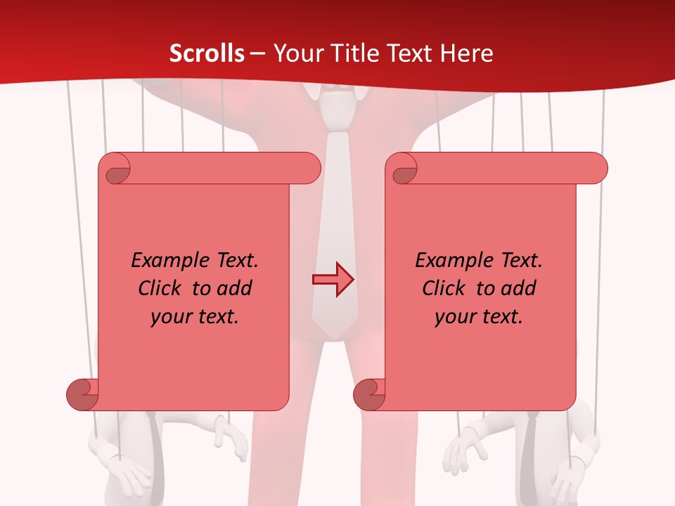 Controlling White Rope PowerPoint Template