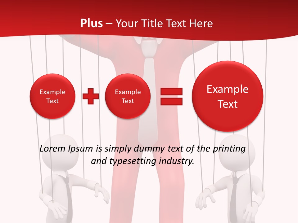Controlling White Rope PowerPoint Template