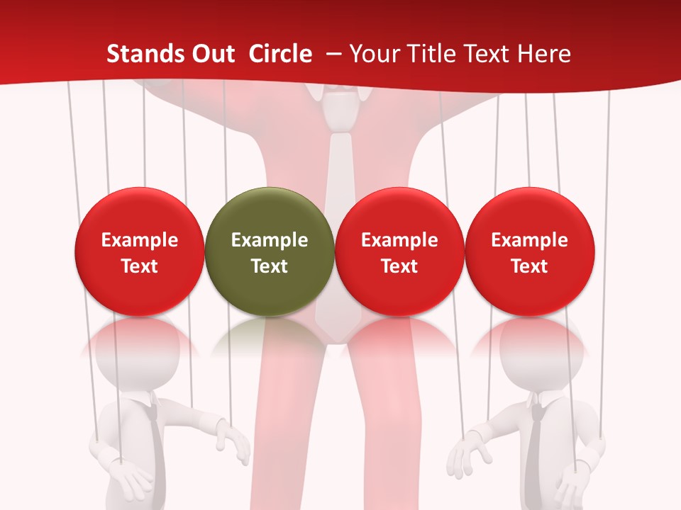 Controlling White Rope PowerPoint Template