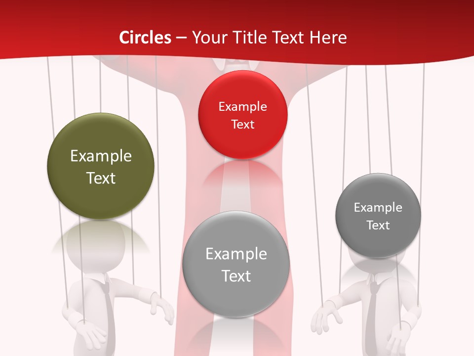 Controlling White Rope PowerPoint Template