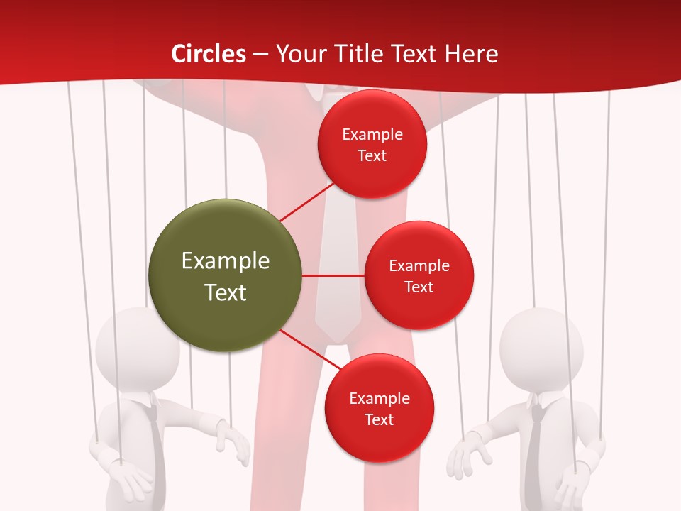 Controlling White Rope PowerPoint Template