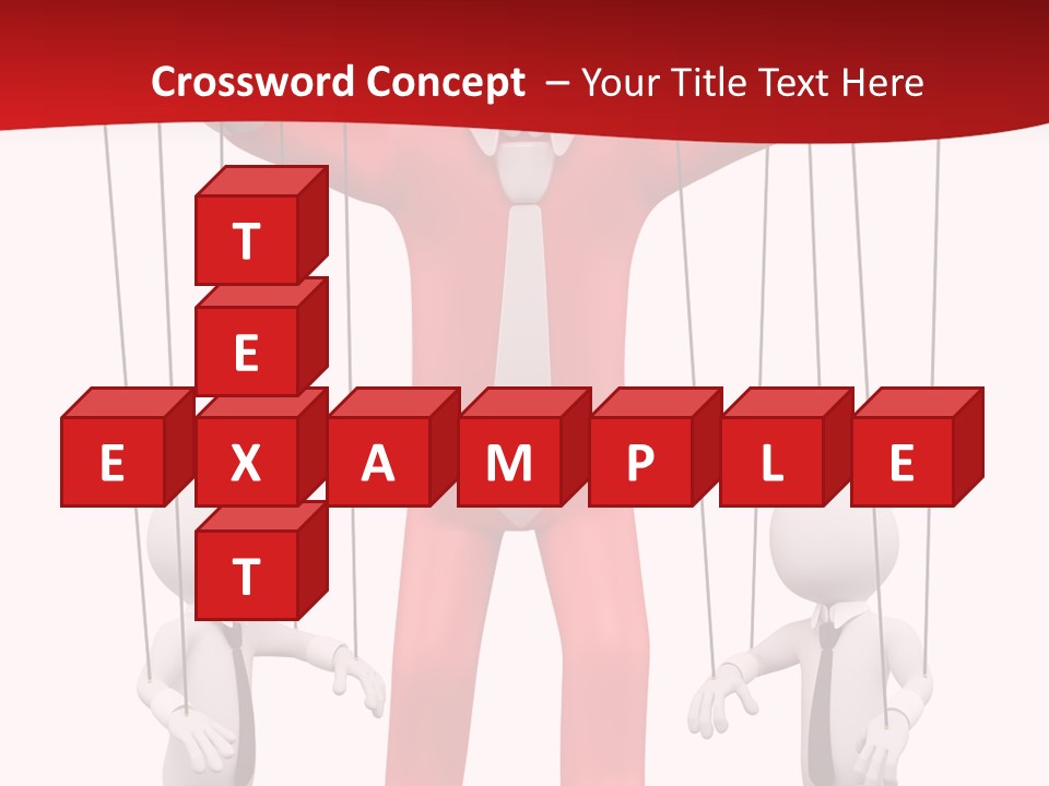 Controlling White Rope PowerPoint Template