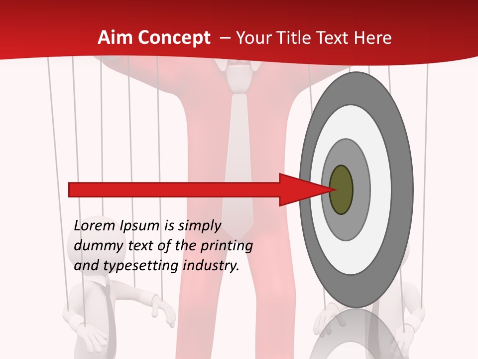 Controlling White Rope PowerPoint Template