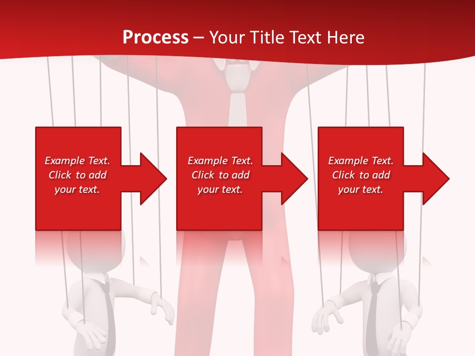 Controlling White Rope PowerPoint Template
