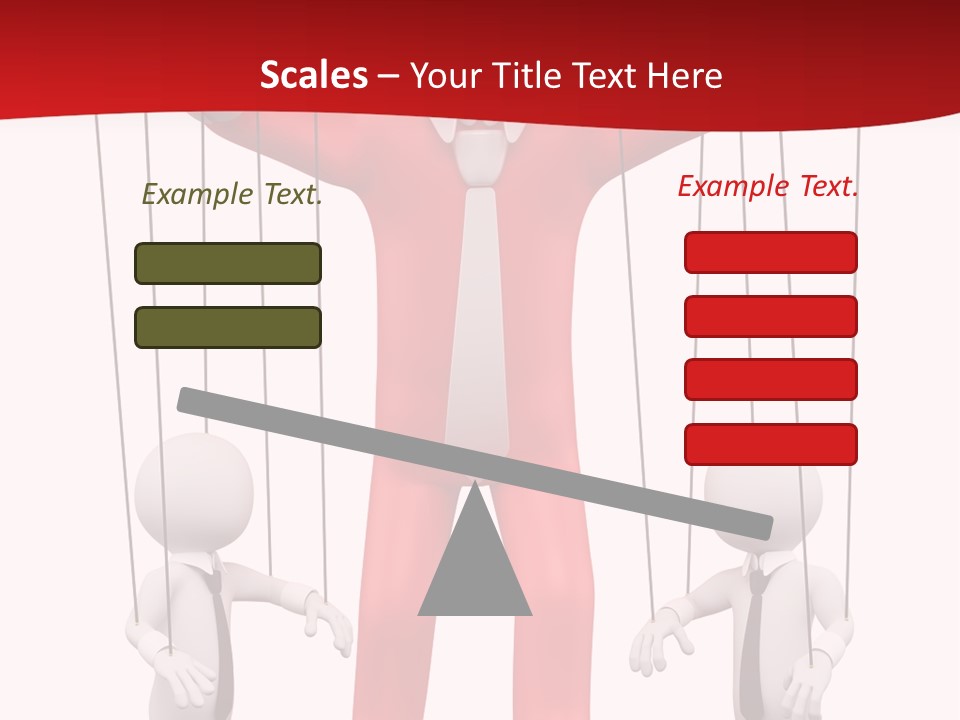 Controlling White Rope PowerPoint Template