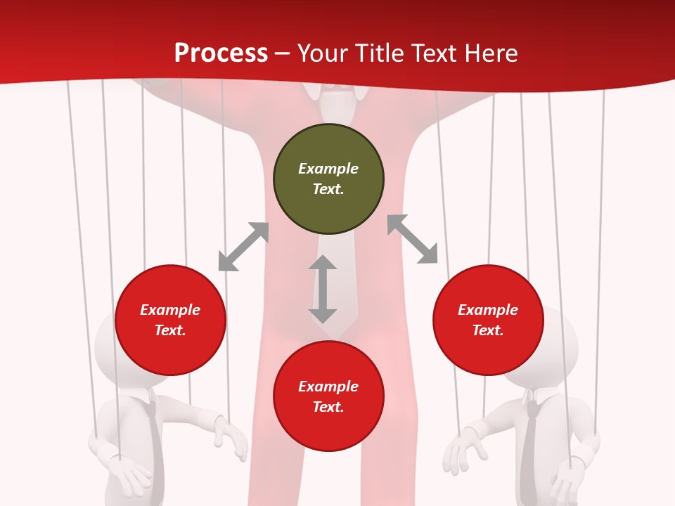 Controlling White Rope PowerPoint Template