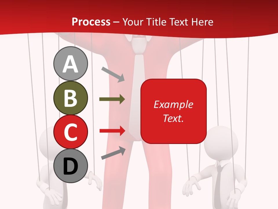 Controlling White Rope PowerPoint Template