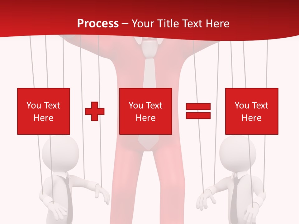 Controlling White Rope PowerPoint Template
