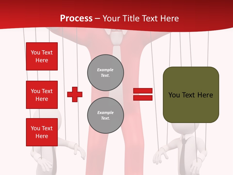 Controlling White Rope PowerPoint Template