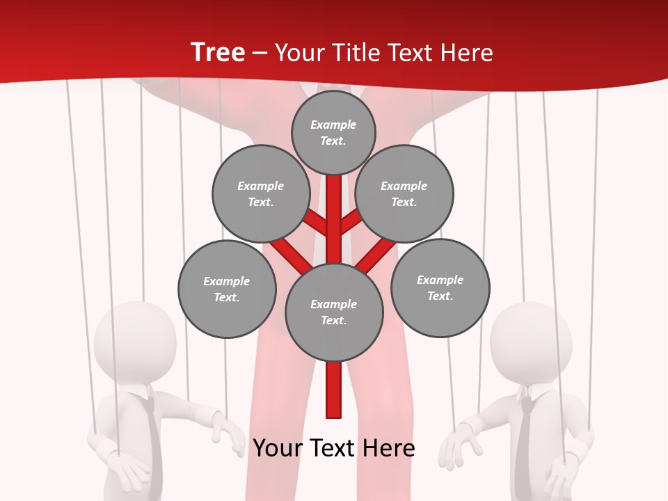Controlling White Rope PowerPoint Template