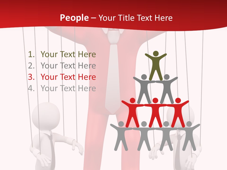 Controlling White Rope PowerPoint Template