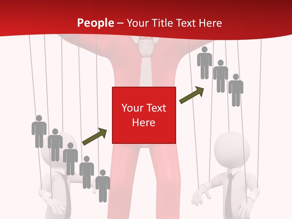 Controlling White Rope PowerPoint Template