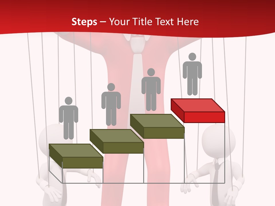 Controlling White Rope PowerPoint Template