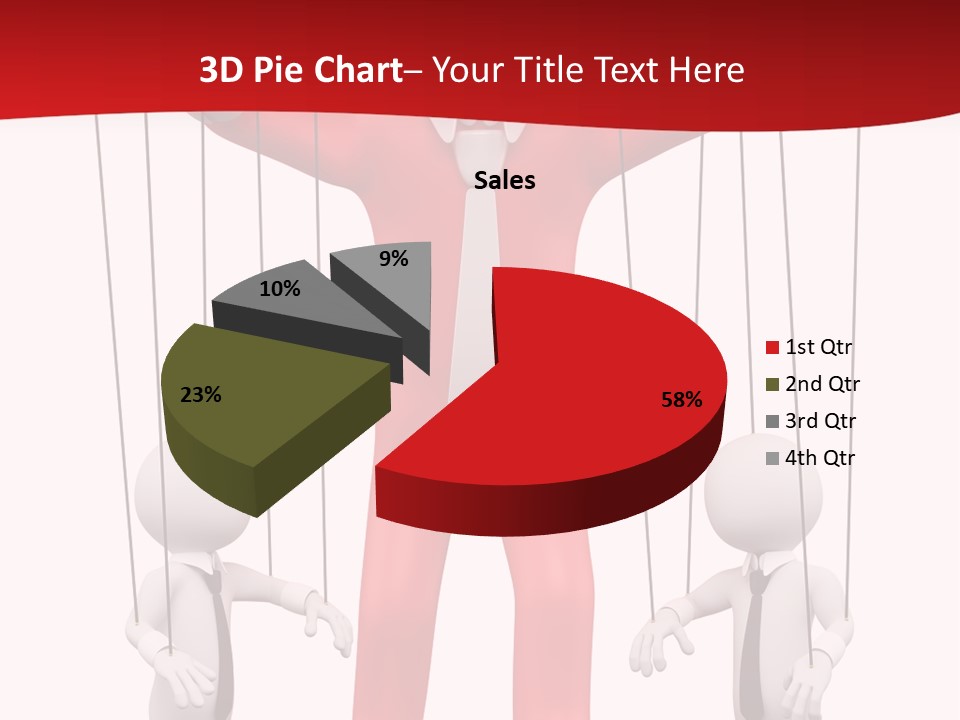 Controlling White Rope PowerPoint Template
