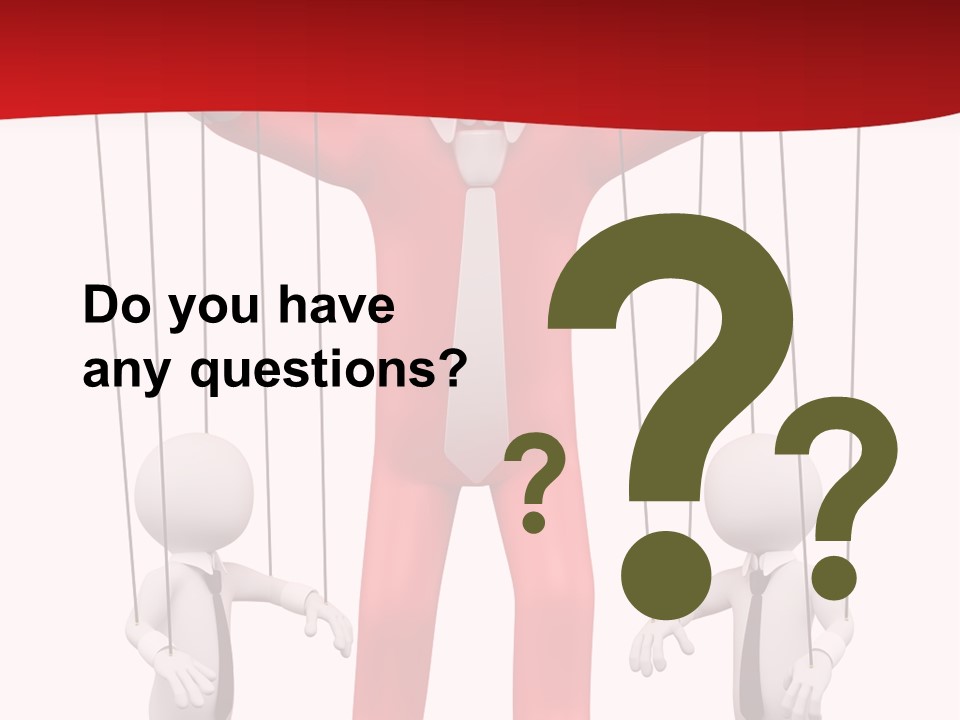 Controlling White Rope PowerPoint Template