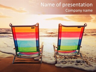 Two Coast Seaside PowerPoint Template