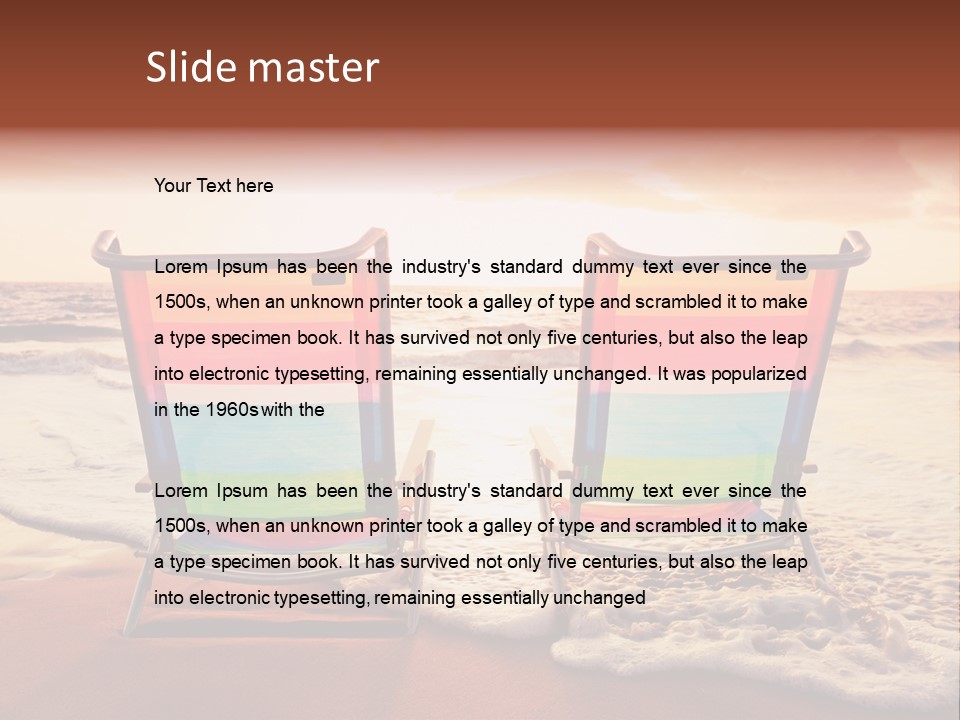 Two Coast Seaside PowerPoint Template